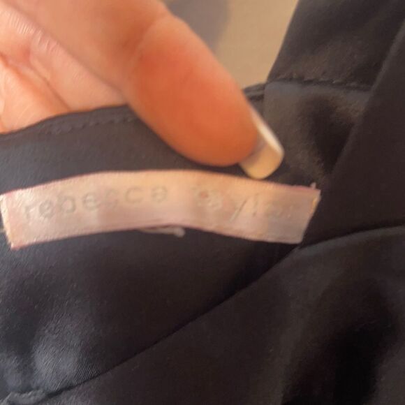 Rebecca Taylor Black Silk Tank Top. - Picture 5 of 7